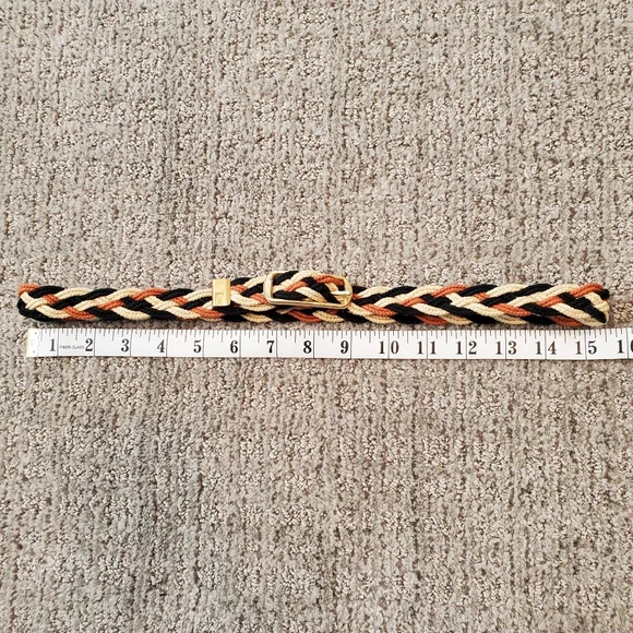 Vintage braided fabric belt - Picture 7 of 8